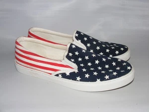 Old Navy Shoes Women Size 10 American Flag Slip On Sneakers - Picture 1 of 11