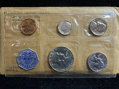 1955 United States Mint Proof Set Envelope - Image 1 of 4