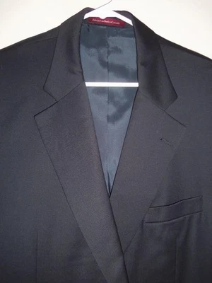 BA400 - BLAZER Samuelsohn S.110 LANA AZUL MARINO Lienzo Como Nuevo - 44S - Botones San Jorge Foto 1 de 4