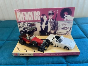 Corgi Toys Gift Set 40 The Avengers Bentley & Lotus original model cars/figures - Picture 1 of 17
