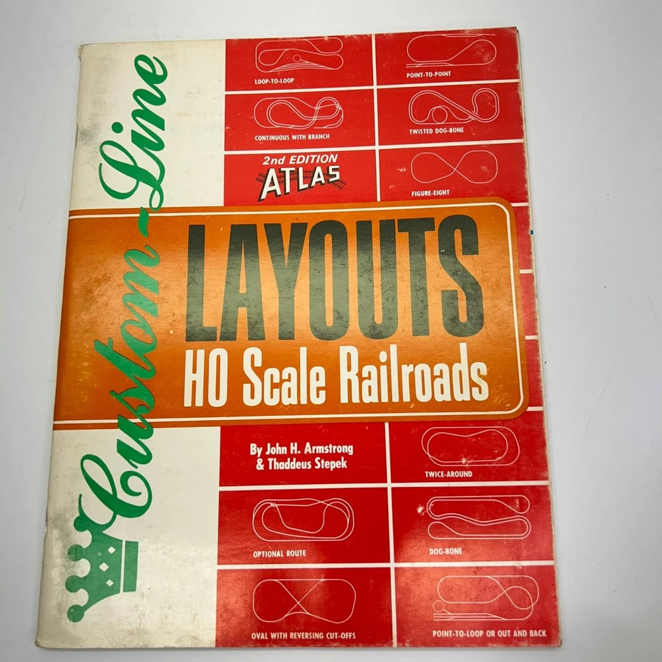 Custom-Line Layouts HO Scale Railroads Magazine 2nd Edition Atlas Model Railroad - Image 1 of 2