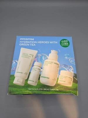 Juego de cuidado de la piel Innisfree Green Tea Hydration Heroes - Juego de edición limitada NUEVO/SELLADO Foto 1 de 2