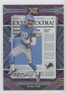2022 Panini XR Extra Extra Viola /25 Jameson Williams #EXT-4 Rookie RC - Foto 1 di 3