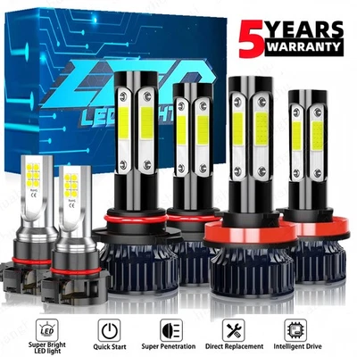 For Chevy Tahoe Suburban Sport Utility 2007-2013 LED Headlight Hi-Low Fog Bulbs - Imagem 1 de 4