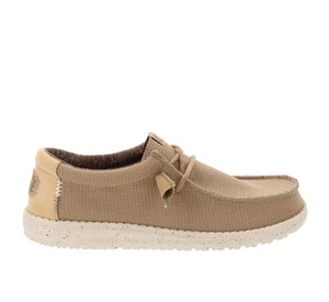 Hey Dude Scarpe HD40403 Mocassini Uomo in Tessuto Beige Chiusura Lacci - Imagen 1 de 8