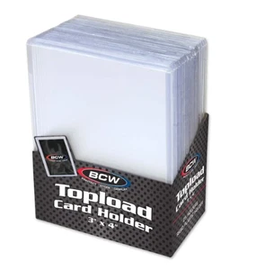 BCW - Standard Top Loader 3 x 4 Card Holder 25 Count Pack 20pt - Brand New - Picture 1 of 4