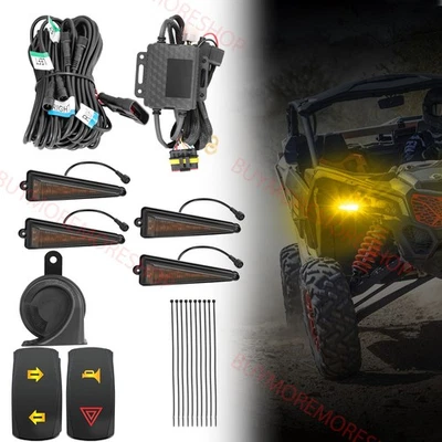 Kit de seta para Can-Am Maverick Sport UTV luz LED com buzina rua legal SXS - Imagem 1 de 4