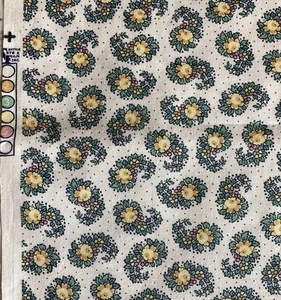 1930s Repro FlourSack Feedsack Cotton Fabric Quilting Remnant 30” x 24” - Picture 1 of 3