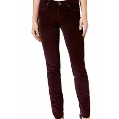 Calça de veludo vinho borgonha Calvin Klein 10x30 - Imagem 1 de 4