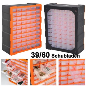 Organizer Kleinteilemagazin 39/60 Fächern Schubladen Sortimentskasten Sortierbox - Bild 1 von 28