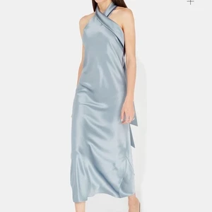 Neu | Galvin London Pandora Ice Blue Cropped Pandora Kleid 42 Medium - Bild 1 von 9