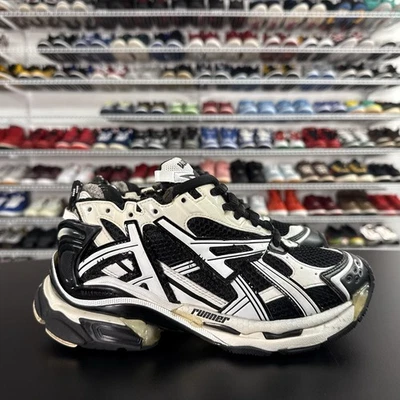 Balenciaga Runner Sneaker Black White Womens US Size 8 - Image 1 of 4