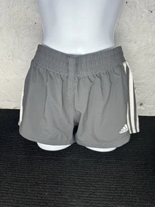Adidas Gray Girl Unlined Athletic Shorts Girl Sz. Small - Picture 1 of 7