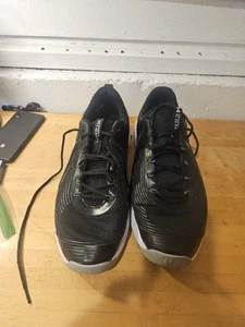 Under Armour Athletic Shoe Charged Commit Training 3 Black White US Mens Size 13 - Picture 1 of 6