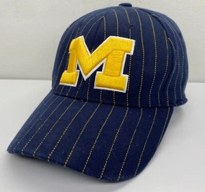 Vintage University of Michigan TOW Striped Hat Wolverines U of M NCAA Cap LOGO - Picture 1 of 16