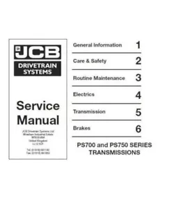 Schaltgetriebe JCB Antriebssysteme SS700 & PS750 Serie heute Lieferung - Bild 1 von 1