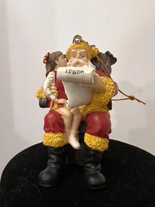 Florida State University Wishlist Santa Figure Collegiate Collectibles Ornament - Picture 1 of 6