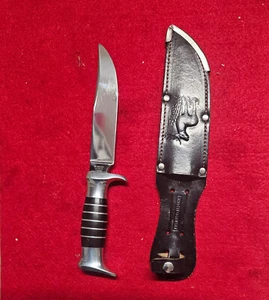 Carl Schlieper, Solingen W. Germany Bowie Knife Jagdmesser Rare, Handarbeit, - Bild 1 von 3