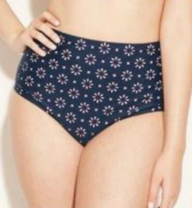 Kona Sol Damen Laser Cut Bikinihose Badeanzug Navy S, M, L & XL Neu Mit Etikett - Bild 1 von 9