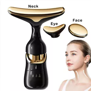 Face Massager Electric Facial LED Beauty Neck Face Lifting Anti Aging Care Women - Picture 1 of 11