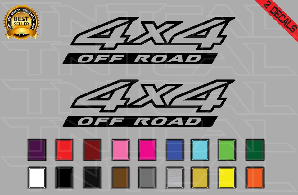 4x4 Decal Set Fits: 2003 - 2013 Nissan Titan Truck Bedside Vinyl Sticker X2 - Image 1 of 2