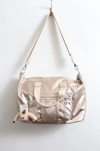 Bolso de Mano KIPLING Camden Dorado Brillante Metálico Go-To Nuevo con Etiquetas - Imagen 1 de 14