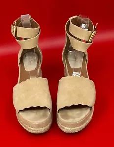 Sandali Chloe Lauren espadrillas zeppa smerlati estivi sabbia donna taglia EU 40/10 - Foto 1 di 17