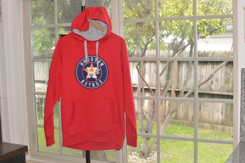 Houston Astros - Baseball outdoor Hoodie Antigua pullover sweatshirt- Large* Cover