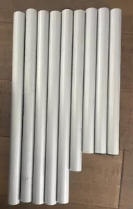 Yamaha Straight Ribbed Silver Stand Tube Lot- 18”, 20”, 24” - Picture 1 of 4
