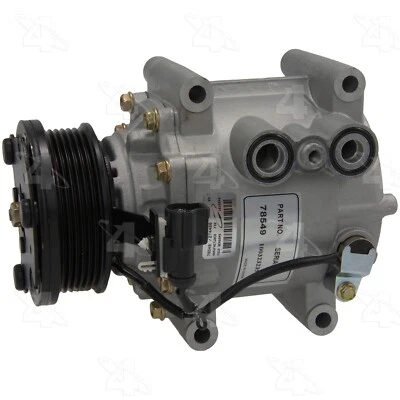 For 2000-2008 Jaguar S-Type A/C Compressor 4 Seasons 2001 2002 2003 2004 2005 - Image 1 of 4