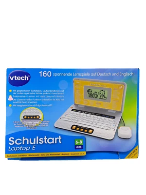 VTech Schulstart  Laptop E – Lerncomputer mit 160 in Deutsch - Eng--Wie Neu - Bild 1 von 3