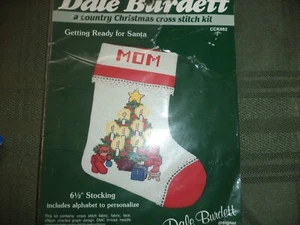 Christmas Stocking Cross Stitch Getting Ready for Santa Dale Burdett NIP - Picture 1 of 3
