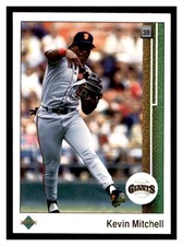 1989 Upper Deck #163 KEVIN MITCHELL San Francisco Giants ~D7A