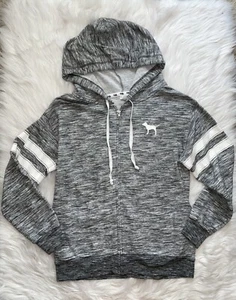 SUDADERA CON CAPUCHA VS VICTORIAS SECRET ROSA CON CREMALLERA COMPLETA PARA MUJER DE GRAN TAMAÑO XS LOVE ROSA SUDADERA - Imagen 1 de 3