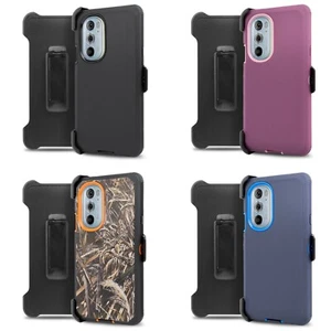 For Motorola Edge Plus 5G 2022 Series Defender Case Belt Clip Holster + Screen - Picture 1 of 49