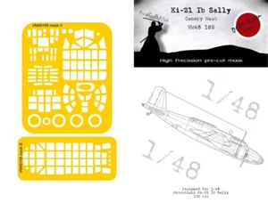 Ki-21 Ib Sally Baldachin Maske für 1/48 ICM - TOTES Design VM48169 HEISS NEU - Bild 1 von 2