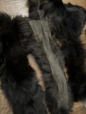 Retazos de piel de conejo marrón chocolate varios  Foto 1 de 4