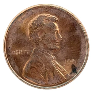 1992 P Lincoln Cent Error, Struck Through Grease, Great Example Greaser - Picture 1 of 7
