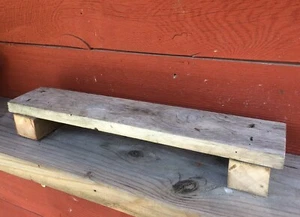 Small Rustic Repurposed Pallet Windowsill Table Plant Stand Indoor Outdoor 18” - Picture 1 of 8