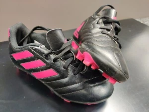 Adidas Kids Soccer Cleats Goletto VII FG Black Pink FV2895 1k boots - Picture 1 of 9