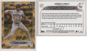 2022 Topps Chrome Update Sapphire Edition Gold /50 Jeremy Pena #US253 Rookie RC