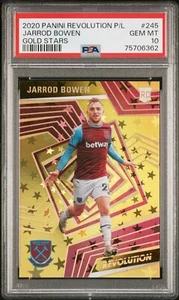 2020 Panini Revolution Jarrod Bowen GOLD Stars SSP RC PSA 10 POP 1 VERY RARE - Picture 1 of 2