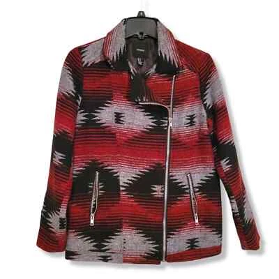 Chaqueta de invierno Forever21 Southwest Moto talla pequeña Foto 1 de 4