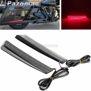 Luces de giro de freno de funcionamiento extendido LED para alforja para Harley Touring FLHT FLHX '14-Up - Imagen 1 de 11