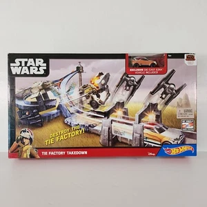 Disney Hot Wheels Star Wars Tie Factory Takedown w/ Diecast EZRA Vehicle REBELS - Picture 1 of 15