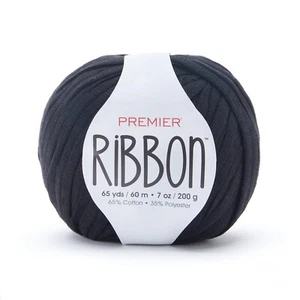 Premier Ribbon Yarn-Black - 3 Pack - Picture 1 of 1