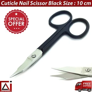Tijeras de uñas profesionales de manicura cutícula dedo dedo punta de flecha punto s-acero 10 cm - Imagen 1 de 5