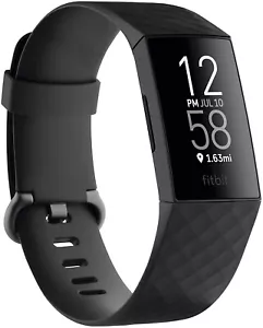 Black-Fitbit Charge 4 FitnessTracker Cardiofrequenzimetro GPS Piccolo e Grande Sigillato - Foto 1 di 9