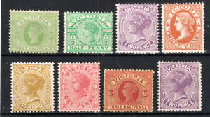 Australia - Victoria 1896-1910 issues between SG 333 and 387 MLH/MH