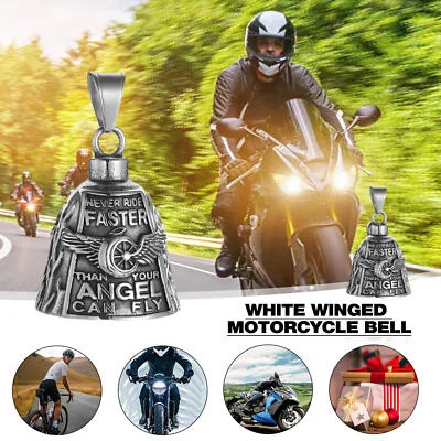 Motorrad Guardian Bell Glocke Glücksbringer--Angel Wings - Bild 1 von 4